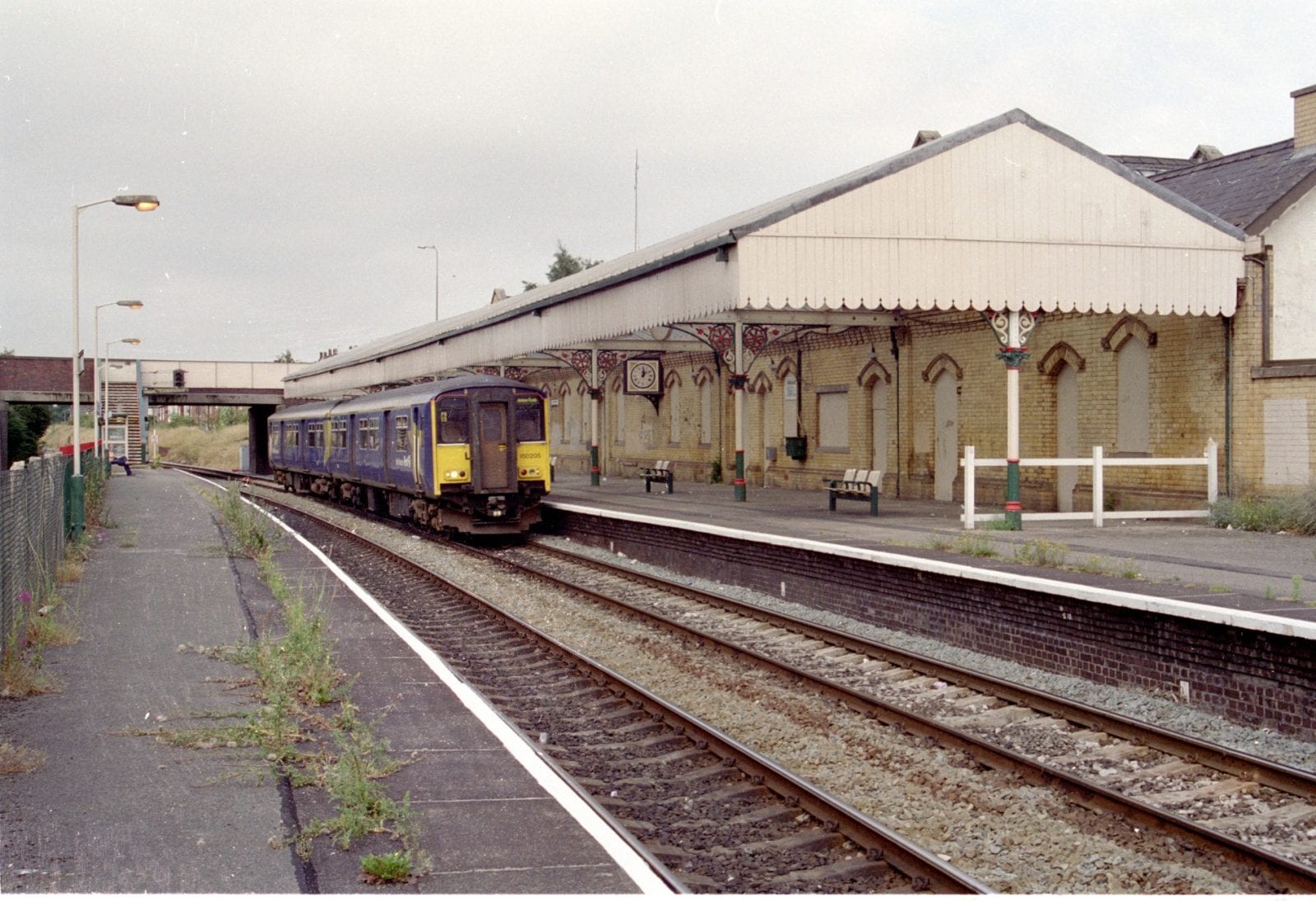 © 2021 MCRUA 150 205 at Northwich awaiting departure to Manchester Piccadilly 1 August 2001<br />©2021 MCRUA